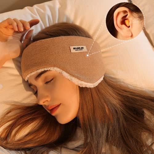 Зимски маски за очи за спиење / топло удобно мека еластична еластична бучава за спиење / лента за спиење за женска девојка за женска