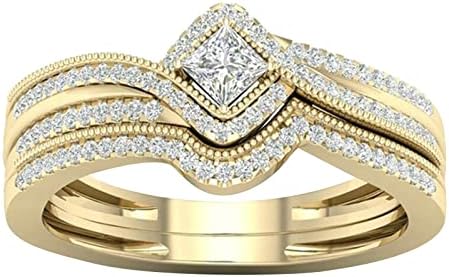 Прстени од не'рѓосувачки челик ringвонатки за накит за девојки за девојчиња прстенести прстени за микро циркони