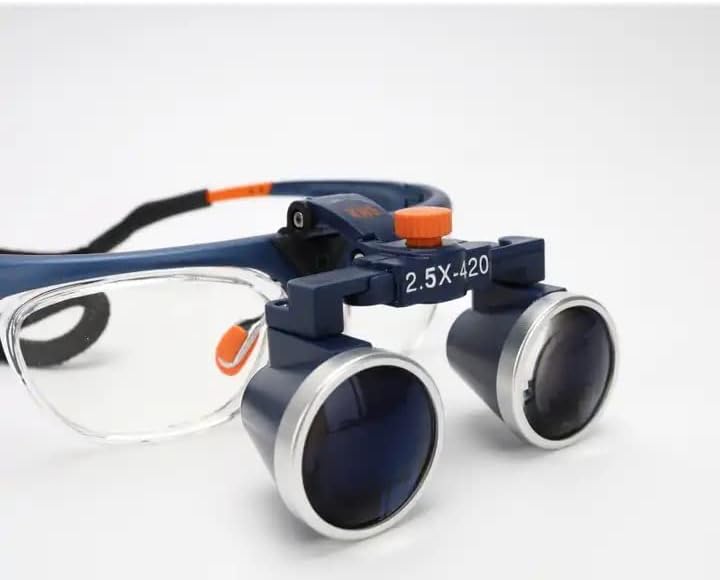 ОРИЛАО Лупес Двоглед 2.5 Х Зголемување Работно Растојание Бургундија Двонасочни Очила За Прилагодување