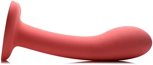 Едноставно слатко силиконско дилдо за Г-тамп за мажи, жени и парови. G-SPOT Curved Dildo направен со врвна силиконска широка форма