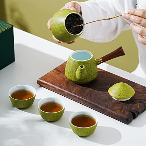 XSNBH креативен чај сет тенџере четири чаши удобна чаша чаша поставена со лименки