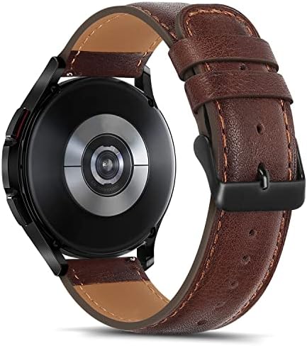 Кожни ленти Tasikar 20mm компатибилни со Samsung Galaxy Watch 5/Watch 5 Pro/Galaxy Watch 4 Band, оригинална нараквица за замена