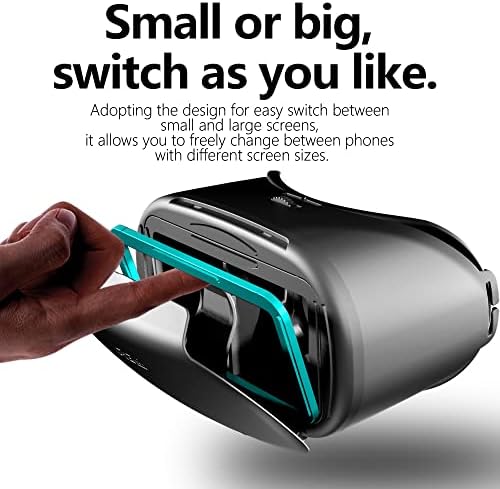 VR Слушалки Компатибилен за iPhone И Android Телефон, Виртуелна Реалност Очила Со Блу-Зраци Око Заштитени Светлина &засилувач; Мали,
