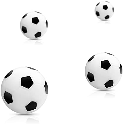 Фусбол топки Фудбалска табела топка: 36мм замена на фудбалска топка за фудбалска игра Табела мини бела и црна таблета топка