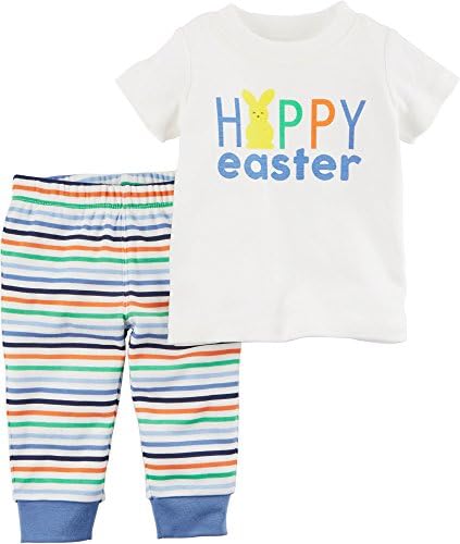 Девојки за новороденчиња на Картер Среќна Велигденска облека за зајаци зајаци и хеланки