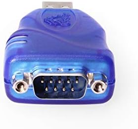 USBGEAR MINI USB 2.0 до RS-232 DB-9 Сериски адаптер w/ 15KV ESD заштита