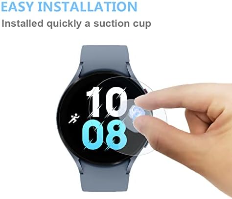 Aemus компатибилен со Galaxy Watch 5 44mm каленски стаклен екран заштитник паметен часовник заштитник анти-прстински отпечаток без меур