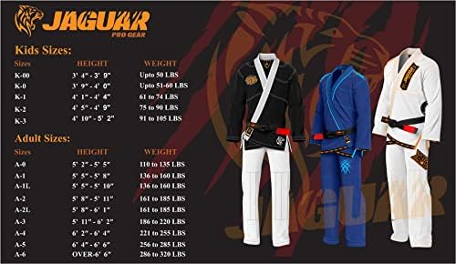 Јагуар Про Gear - Way of the Warrior Inner Sublimated - Pro brazilian Jiu Jitsu BJJ Kimono Gi Uniform Unisex - Вклучен појас