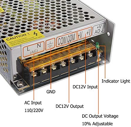 Адаптер за напојување на напојувањето Joylit DC 24V 5A 120W, AC 110V / 220V до DC 24V 5AMP конвертор Универзален регулиран трансформатор