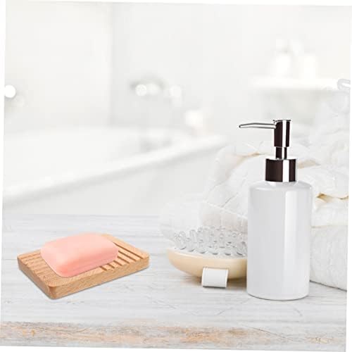 Исценета кутија Дрвена сапун сапун бања сунѓери за туш за туширање талент сад црна служба за сапуни за сапуни за бања антички сапун