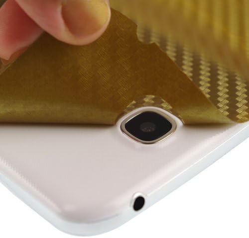 Skinomi злато јаглеродно влакно со целото тело Кожа компатибилна со Google Nexus Player TechSkin Anti-Bubbull Film