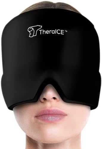 Theraice форма фитинг гел мраз главоболка Ослободување капаче, топла и ладна терапија Ослободување на главоболка, ладна ледена глава маска