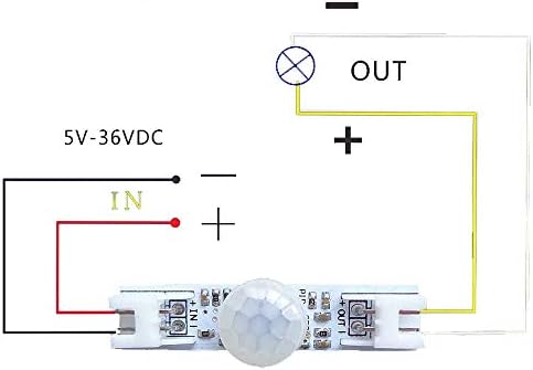 Tidecent 3-5m Минијатурно коло за детектор за движење IR со контрола на светлина пасивно движење сензор 24V пироелектрична сонда Детектор