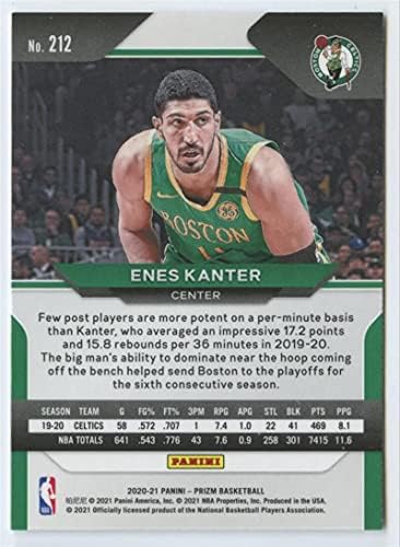 2020-21 PANINI PRIZM #212 ENES KANTER BOSTON CELTICS NBA кошаркарска трговска картичка