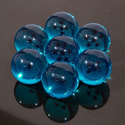 Hovico 7pcs 42 mm колекционерски кристална акрилна смола стаклена топка со подарок кутија змеј транспарентна игра топки
