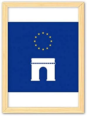 Arc de Triomphe Француски европски симбол Декоративно дрвено сликарство дома декорација рамка A4