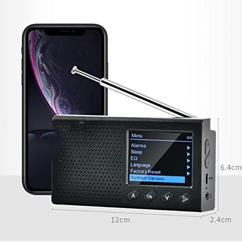 XDCHLK Portable-5.0 Digital Radio DAB/DAB + и FM приемник дома со употреба на 2,4 инчен LCD екран на екранот стерео излез
