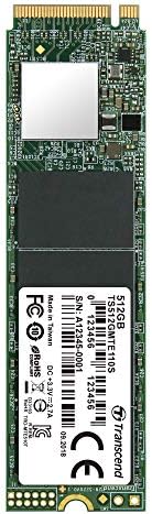 Трансцендент 256 GB NVME PCIE GEN3 X4 MTE110S M.2 SSD Solid State Drive TS256GMTE110S