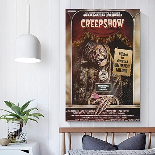 Creepshow 1982 Постер за хорор филм гроздобер филм за бар за Ноќта на вештерките украси wallидни декор платно wallидни уметности за wallидни декор декор декор за спална соба де?