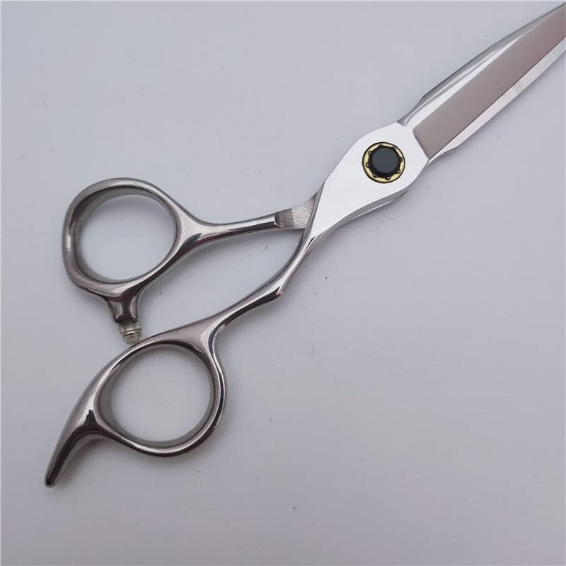 Ножици За сечење коса, 6 Инчен Професионалец Јапонија 440с челик Сребрена Коса ножици Сечење Бербер Фризура Разредување ножици фризер сет