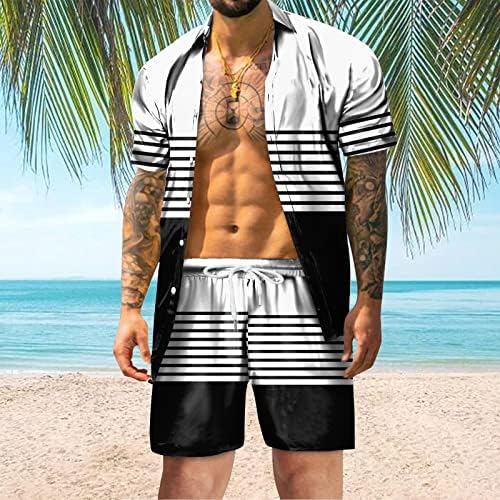 Bmisegm летни машки маици маички летни модни рекреација на лежење Хаваи за време