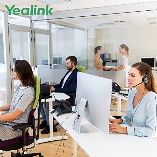 Слушалки за телефони на Yealink за канцелариски телефони YHS36 QD до RJ9 жични слушалки компатибилни со телефони Cisco Desk 8800/7800/7900/6945
