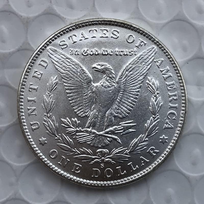 1883-Тите Верзија На Американската Монета Морган Сребрен Долар Месинг Сребрена Позлатена Антички Ракотворби Странски Комеморативни Монети