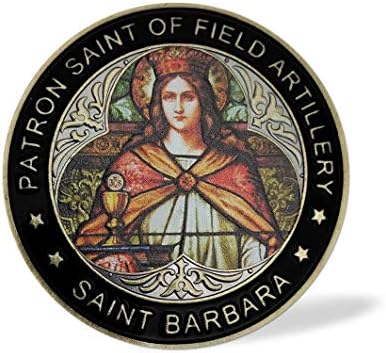 Свети Барбара Предизвик Монета За Нас Покровител Свети Медал Молитва Монета