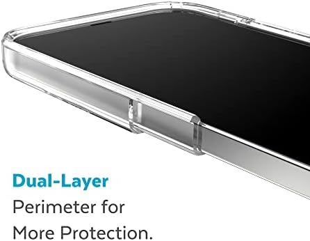 Speck Clear iPhone 14 Pro Max Случај - Заштита Од Капка Со Двослоен Тенок Телефон Отпорен На Гребење За 6,7 Инчни iPhones 14 Pro