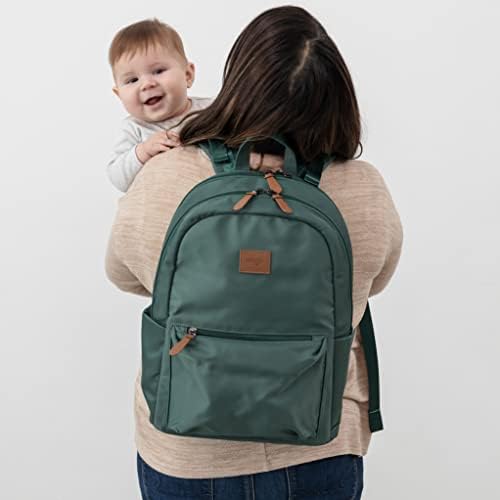 Ранец за пелени натемија-Водоотпорна Торба За Пелени За Бебиња Со Џебови, Ремени За Колички и Пренослива Подлога за Менување