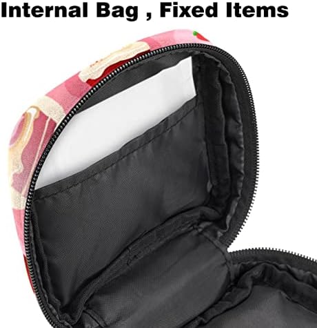 Торба за складирање на санитарна салфетка, торба за менструален период за тинејџери, носител на подлога за медицински сестри, преносен женски