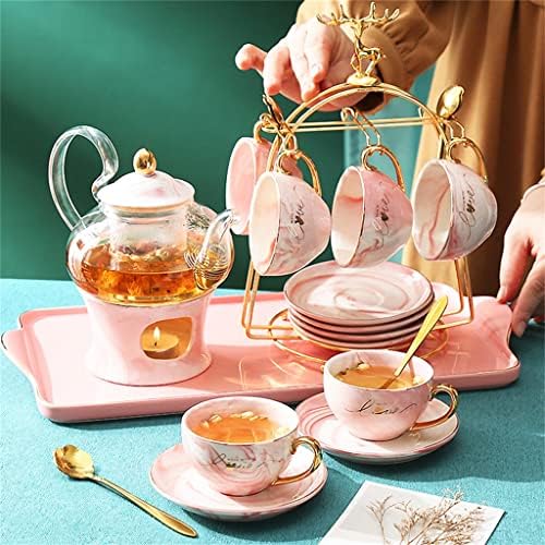 SDFGH Англиски попладневен чај чај сет цветни чајници од чај чај загревање овошен чај чај чај чаша чаша