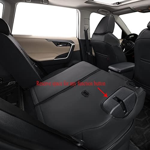Опсег на седиштето на автомобилот EKR Custom Fit Venza за изберете Toyota Venza 2021 2022 2023 -Целосен сет, кожа