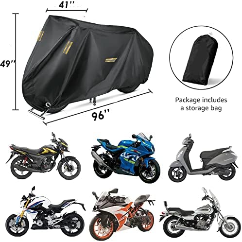 Покрив за моторцикл, XXL водоотпорен моторцик на отворено цела сезонска заштита мотоцикли на возилото