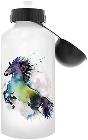 Loversубители на коњи подароци Акварел коњски подароци Подароци коњички подароци коњи шише со шише со коњи Подарок алуминиумско шише