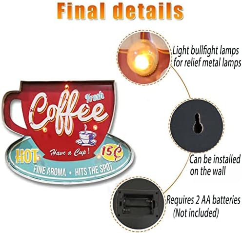 Далечински Управувач Кафе Знак, Кафе Знаци За Кафе Бар, Топла Какао Знак, Гроздобер Кафе Бар Ѕид Декор, Виси Осветлување Кафе