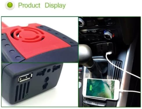 Инспирира Ecoware-Автомобил Моќ Инвертер За Heatsbox, 150w Моќ Инвертер 12v ДО 110v Напон Конвертор со 3.1 Двојна USB Полнење Порти