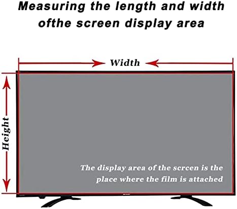 WSAH 32-75 инчен ТВ-Заштитен филтер за заштита на ТВ, сино блокирање против сјајни анти-гребење анти-зрачење мат филм, лепак од четири странични