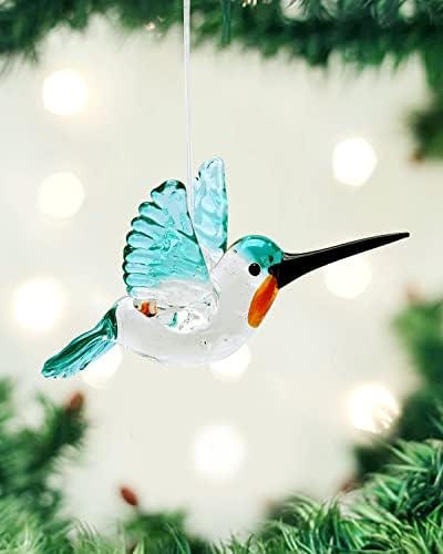 Нефелибата сина количка украс кристално стакло фигурина птица виси xmas дрво уметност уметност suncatcher прозорец дома декор забавен