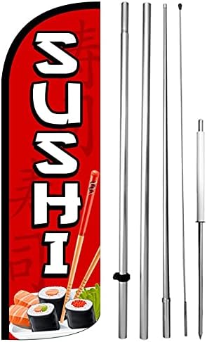Суши - знак за знаме на знамето без ветерници знак за знак на знаме 15 метри висок голем комплет rq -h -h -h
