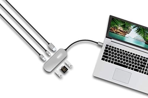 EMTEC USB Тип Ц Центар T650C вкл. Читач на SD Картички 3 x USB-3.0, USB-C, Читач НА Sd Картички, HDMI
