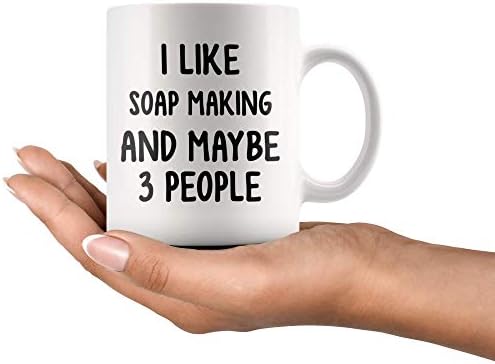 Mellowbasic Ми се допаѓа правење сапун и можеби 3 луѓе - смешно сапун правење кригла кафе - сапун правење подарок - подарок за сапун