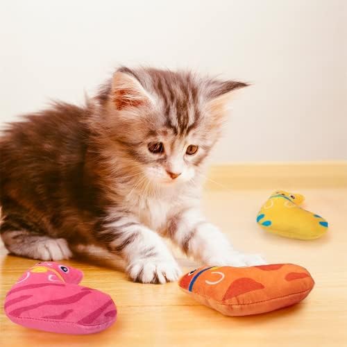 8 -парчиња сет за играчки за мачки - природни играчки за мачки, интерактивни играчки за џвакање со мачки, забавни играчки за мачиња интерактивни