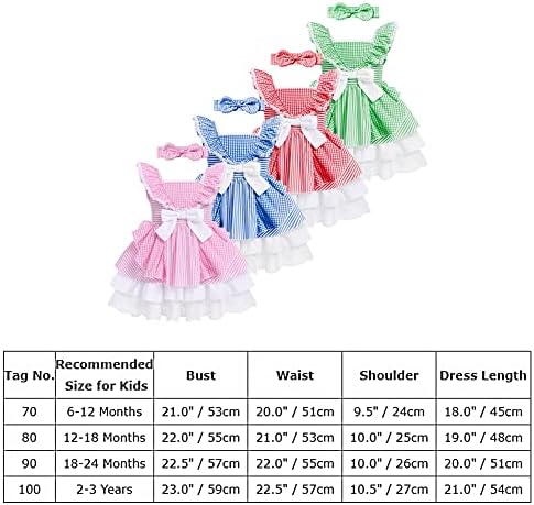 Бебе девојче карирано туту фустан дете дете гингам принцеза роденденски фустани лето лакови со ламба со облека за облека