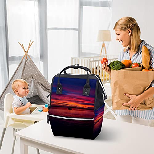 Шармантни Торби За Торби За Пелени За Зајдисонце Ранец За Мумии Торба За Пелени Со Голем Капацитет Патна Торба За Нега На Бебиња