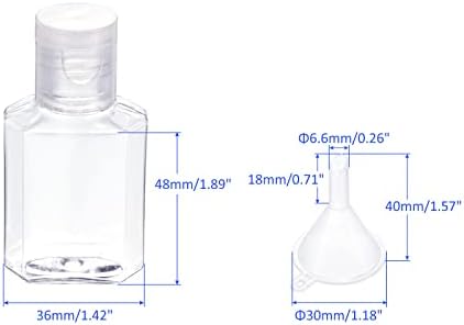 M метарност 10 пакувања Пластични празни шишиња за стискање - Шампон чисти шишиња за патувања со инка се однесуваат на деловно патување