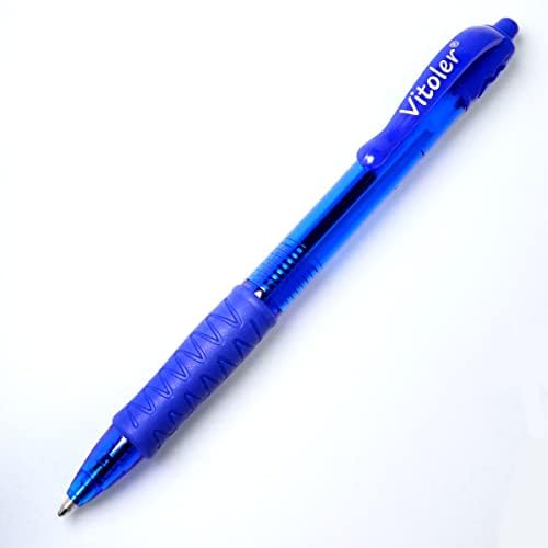 Виталер 8 пакувања со сини гел пенкала, пенкала за топка, пенкало од 1,0мм сино мастило, мазни пенкала за пишување, персонализирани пенкала, пенкала за топка за топка ?