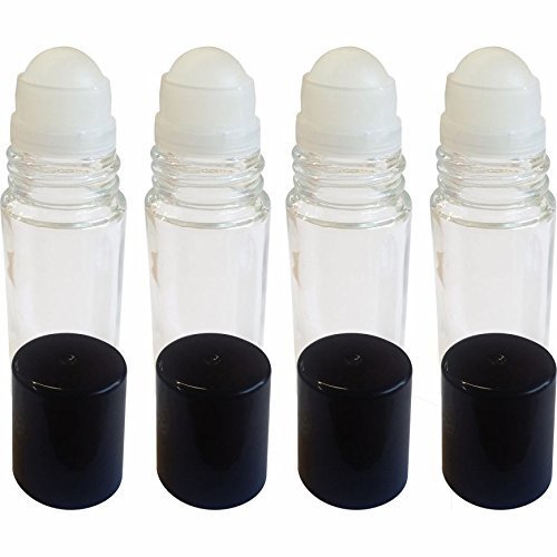 4 пакет ролна на празни стаклени шишиња за есенцијални масла - ролна за полнење на ролери - најголемиот дел - 30 ml 1 мл пакет