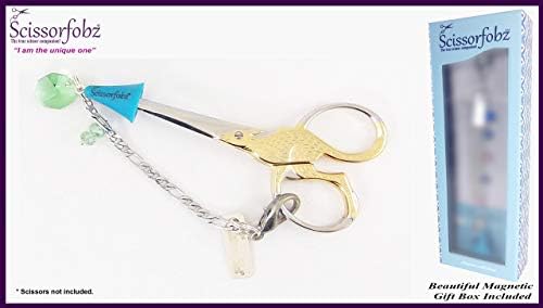 Ножици Fobs by Scissorfobz-Elegant Collection- клучен прстен клуч на ланецот на ланецот на ланецот на нараквица ранец ранец торбичка торба
