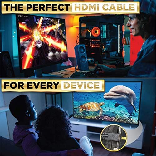 PowerBear 4K HDMI Кабел 10 ft &засилувач; 25 ft Пакет